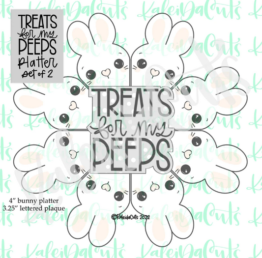 Treats for My Peeps Platter Set of 2 Cookie Cutters