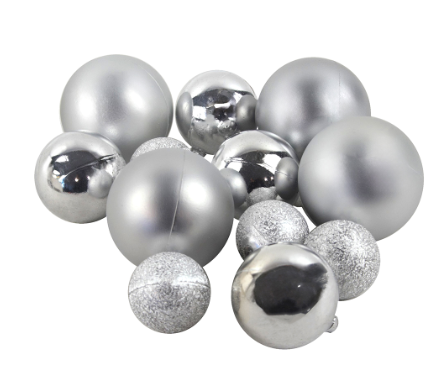 Cake Ball Toppers-Silver