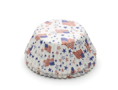 Cupcake Liners -Patriotic Flag