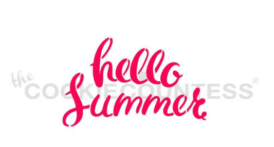 Hello Summer Stencil