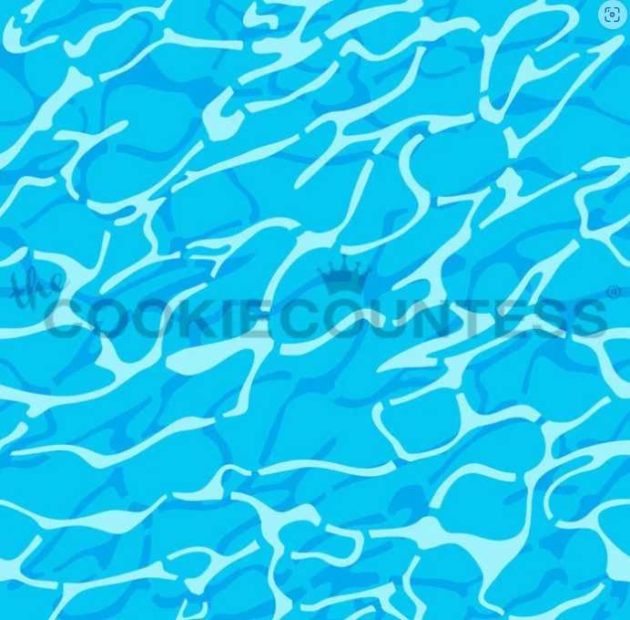 Water Pattern Stencil