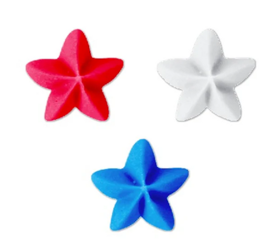 Red, White and Blue Royal Icing Stars