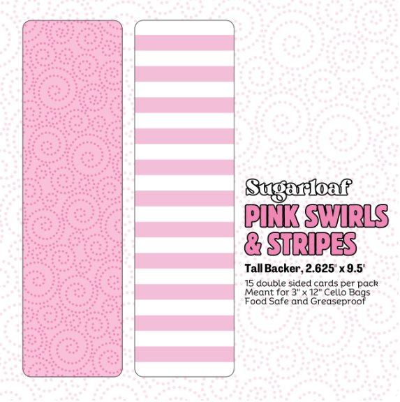 Tall Backers-Pink Swirls & Stripes