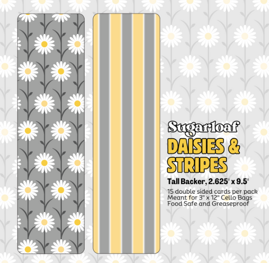 Tall Backers-Daisies and Stripes