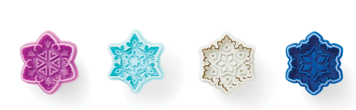 Snowflake Pie Crust Cutter Set of 4