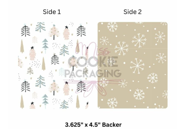 Square Backer-Holiday Snow Flakes