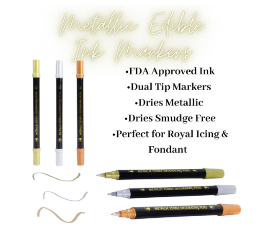 Metallic Edible Ink Markers