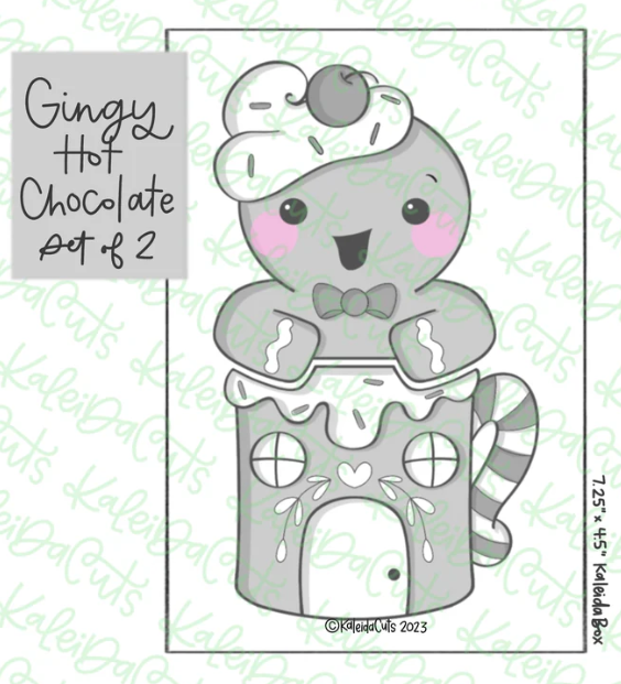 Gingy Hot Chocolate Cookie Cutter Set of 2