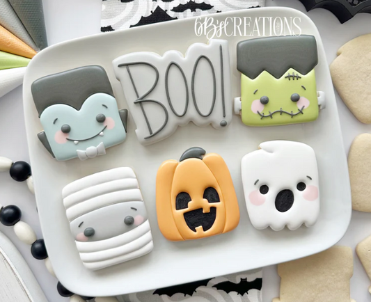 6 B's Creations Spooky Square Set of 6