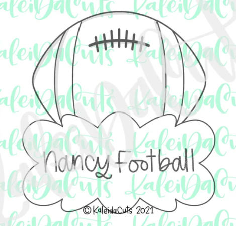 Nancy Football Cookie Cutter