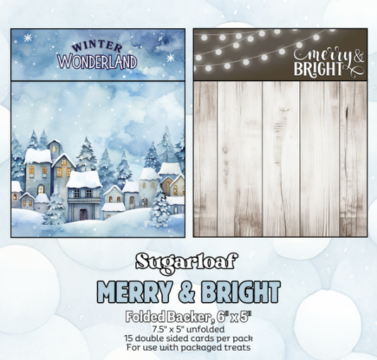 Folded Cookie Backers-Merry & Bright