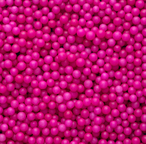 Neon Hot Pink Sugar Pearls