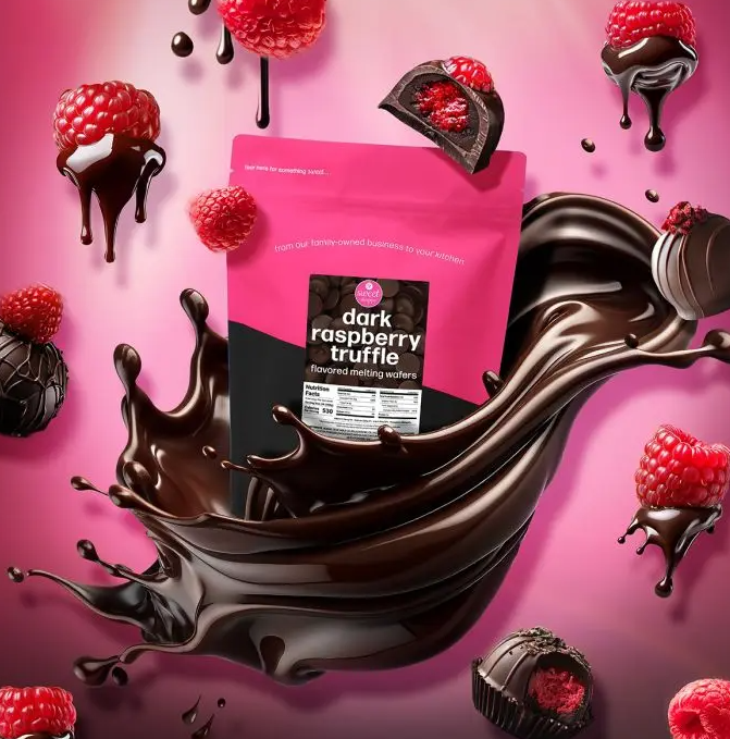 Sweet Shoppe Raspberry Truffle Coating Wafers