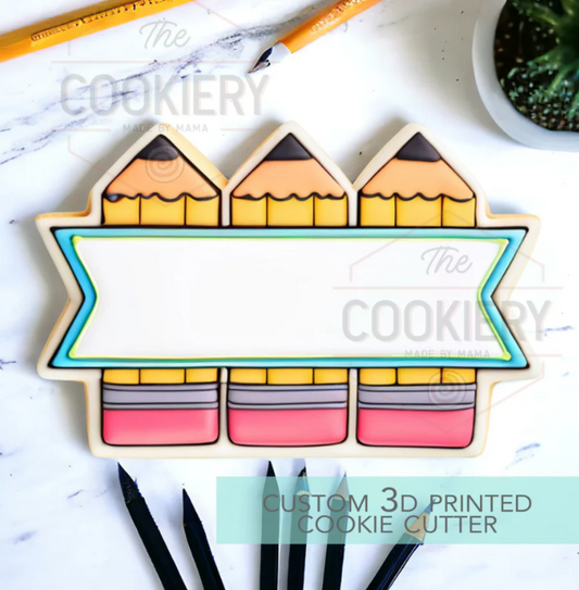 Teacher Pencil Name Cookie Cutter 4"