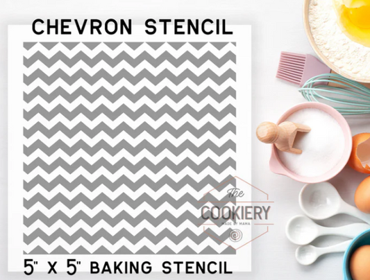 Chevron Pattern Stencil