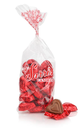 Sarris Foiled Red Hearts