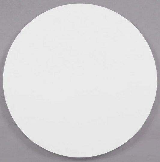 18" White Round Cake Drum