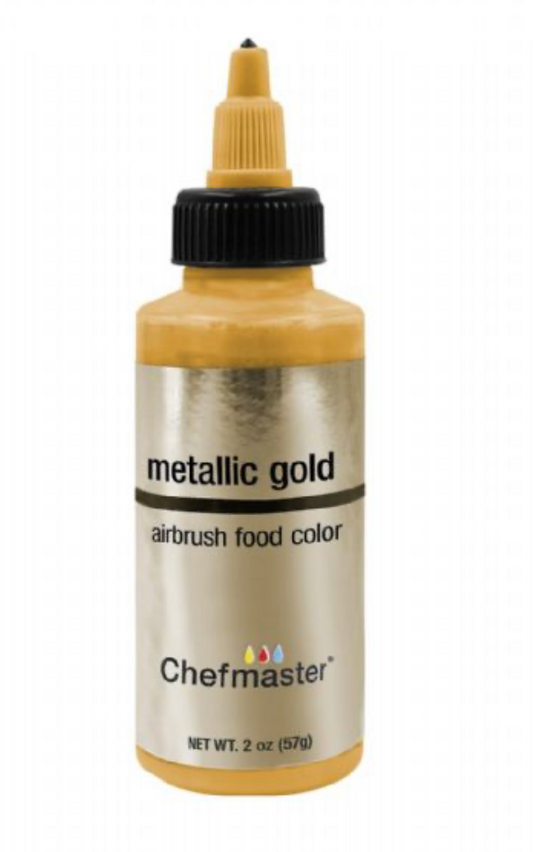 Chefmaster 2 oz Metallic Gold Airbrush