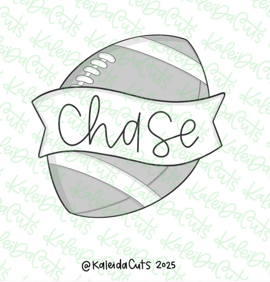Football Banner Cookie Cutter