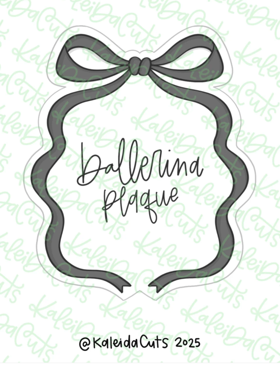 Ballerina Plaque Cookie Cutter