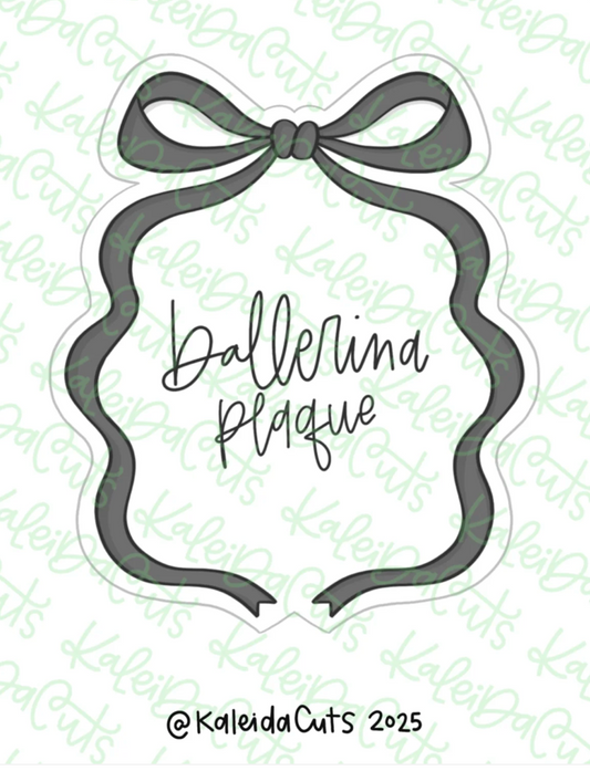 Ballerina Plaque Cookie Cutter