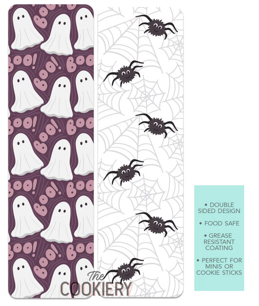 Boo and Ghosts Tall Cookie Backer