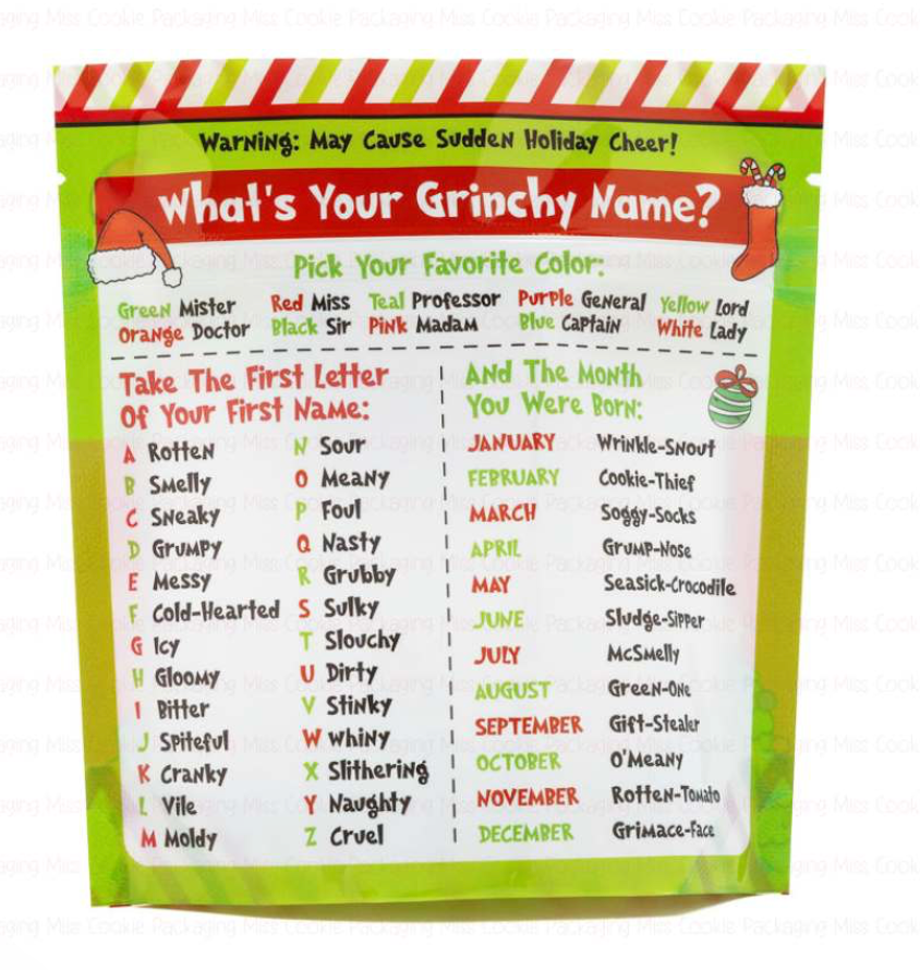 Grinchy Goodies Cookie Pouch