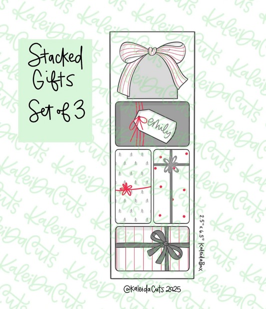 Stacked Gifts Cookie Cutters Set of 3