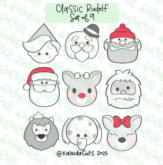 Rudolph Classic Cookie Cutter Mini Set of 9