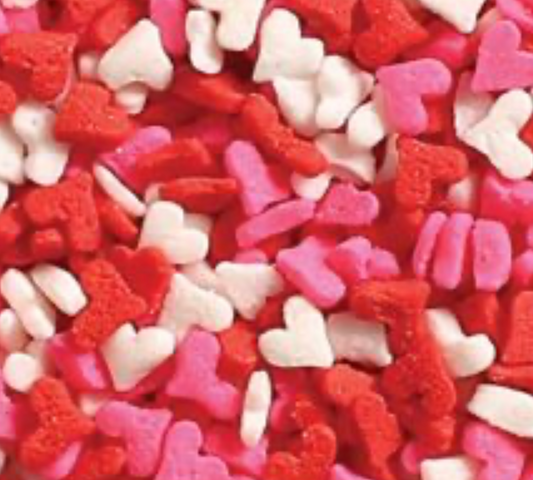 Mini Heart Confetti Sprinkles Mix