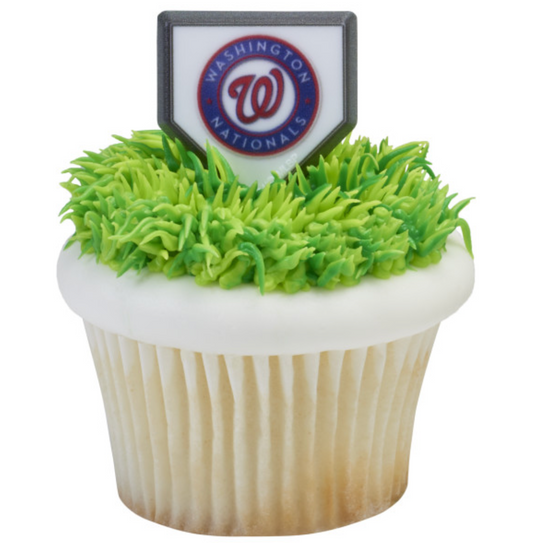 Washington Nationals Baseball Cupcake Toppers