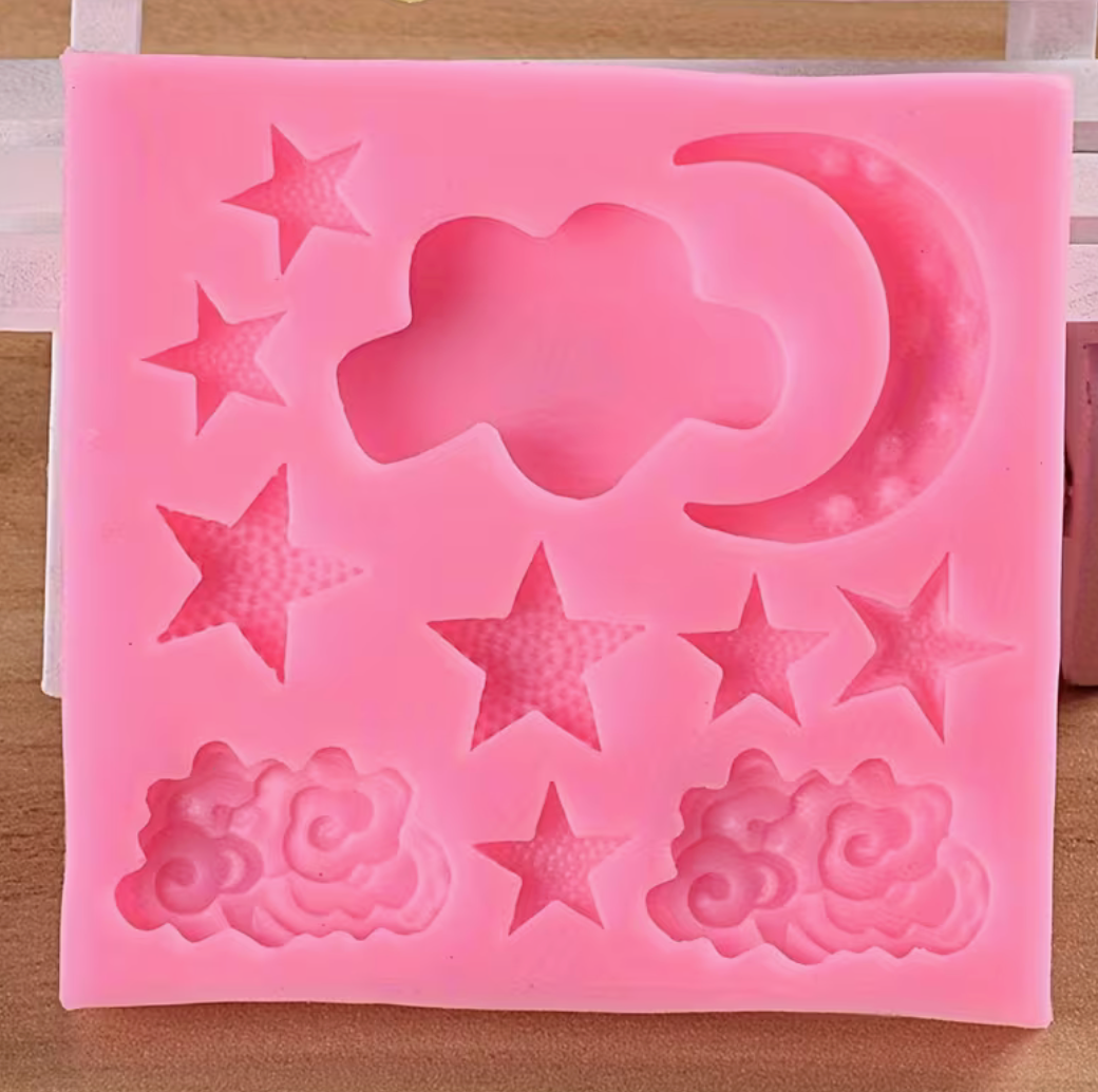 Stars and Moon Silicone Mold