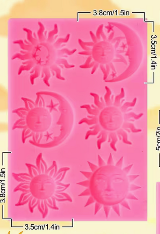 Sun and Moon Silicone Mold 1