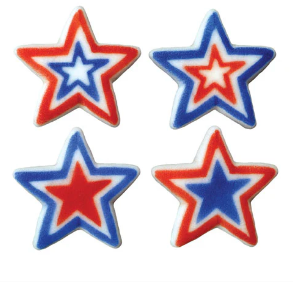 Edible Sugar Decorations-USA Stars