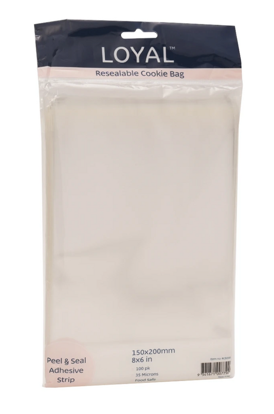 Resealable Cookie Bag, 8" x 6"