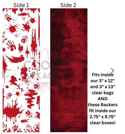Killer Halloween Pattern Tall Backer