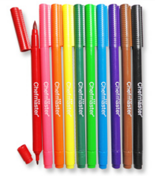 Chefmaster Color Dual Tip Markers Set of 10