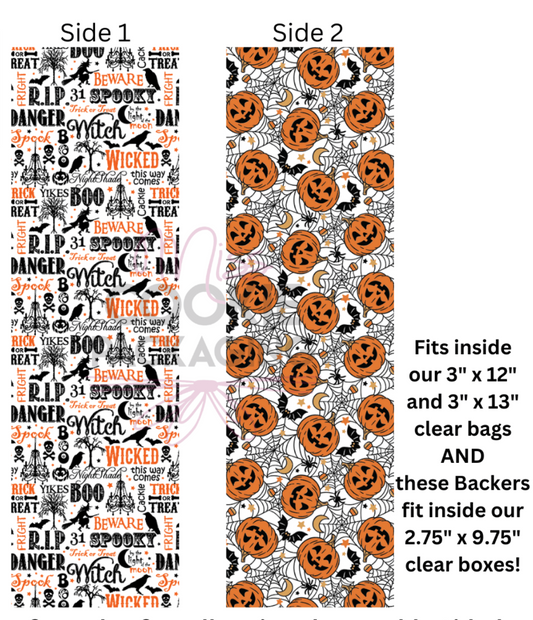 Tall Cookie BackerRIP Halloween Pattern