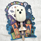 Cake Pop Card Haunted House Die Cut Card