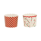 Red Foil Candy Stripes 5 oz Baking Cups