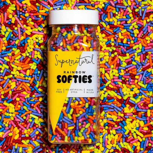 Supernatural - Dye-Free Rainbow Softies Sprinkles