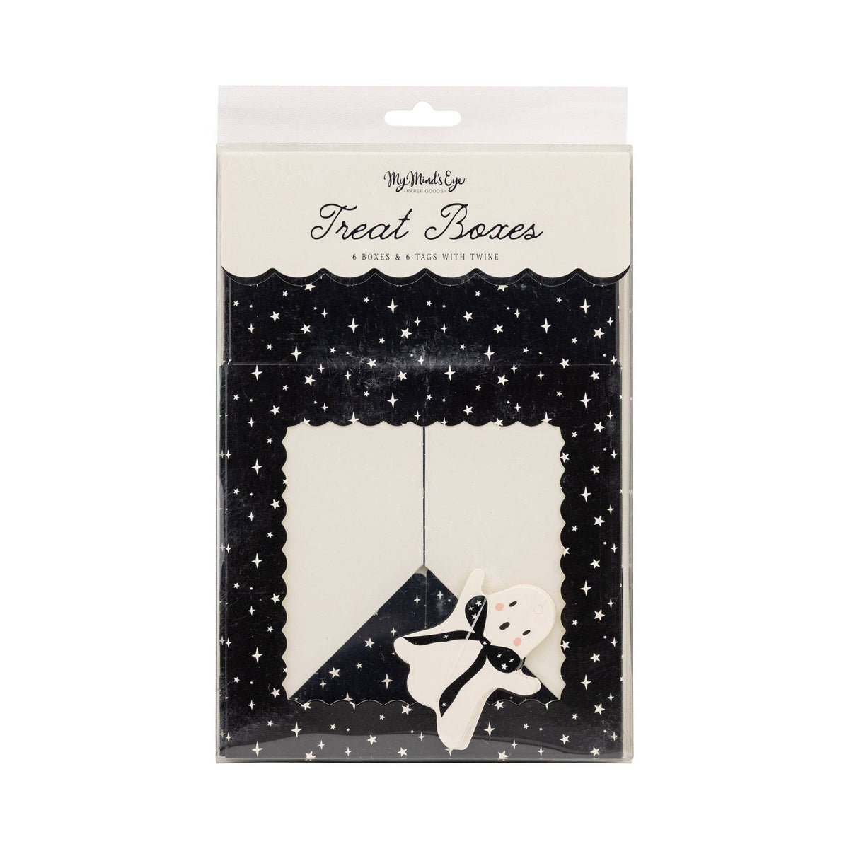 Ghost with Bow Cookie Box (6ct)
