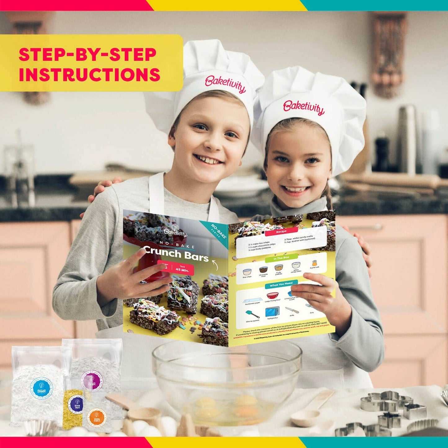 No-Bake Science Crunch Bars Kids Baking Kit