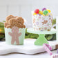 Gold Foil Gingerbread Man 5 oz Baking Cups