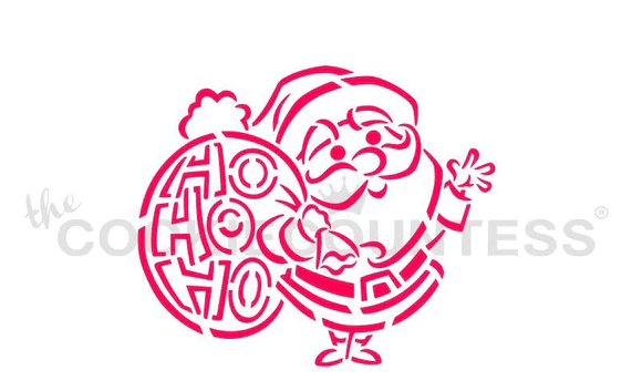 Ho Ho Ho Santa PYO Stencil