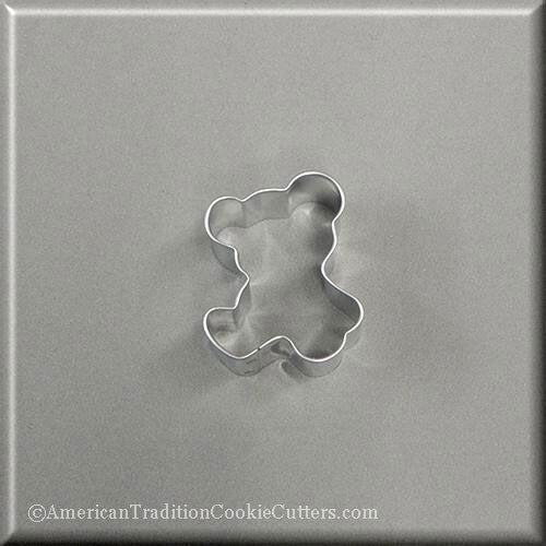 2" Mini Teddy Bear Cookie Cutter