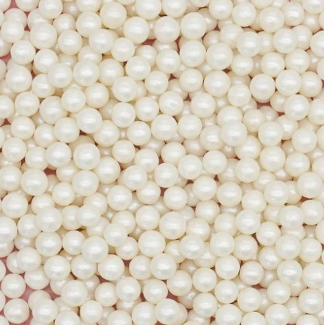 White Pearl Beads 2 oz Sprinkles