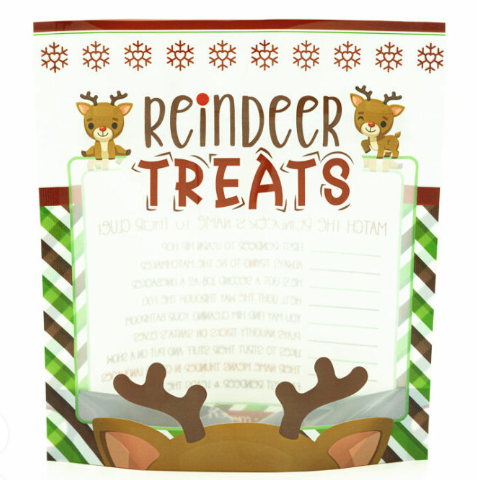 Reindeer Treats Cookie Pouches