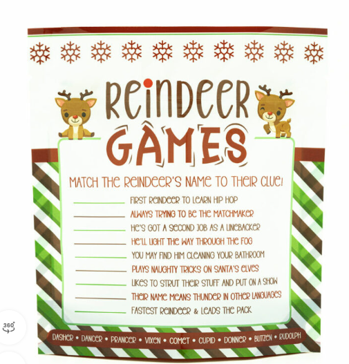 Reindeer Treats Cookie Pouches