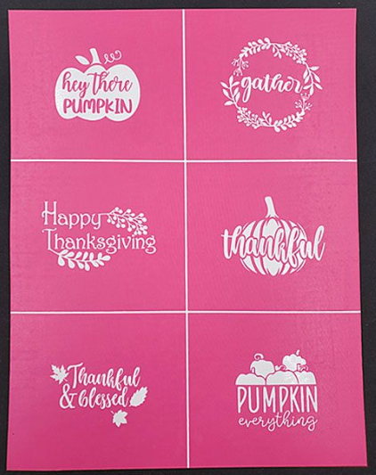 Stay Put Cookie Stencil Set Fall